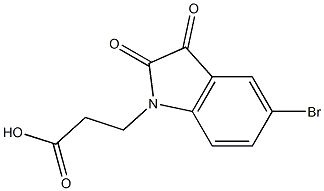 3-(5-bromo-2,3-dioxo-2,3-dihydro-1H-indol-1-yl)propanoic acid