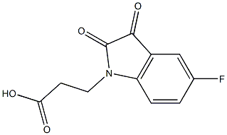 3-(5-fluoro-2,3-dioxo-2,3-dihydro-1H-indol-1-yl)propanoic acid