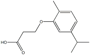 3-(5-isopropyl-2-methylphenoxy)propanoic acid Structural