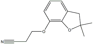 3-[(2,2-dimethyl-2,3-dihydro-1-benzofuran-7-yl)oxy]propanenitrile Structural