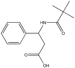 3-[(2,2-dimethylpropanoyl)amino]-3-phenylpropanoic acid Structural