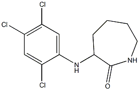 3-[(2,4,5-trichlorophenyl)amino]azepan-2-one Structural