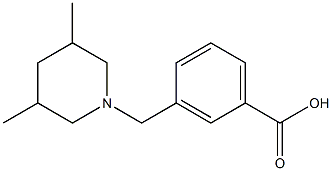 3-[(3,5-dimethylpiperidin-1-yl)methyl]benzoic acid