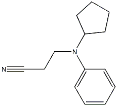 3-[cyclopentyl(phenyl)amino]propanenitrile Structural