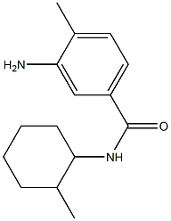 3-amino-4-methyl-N-(2-methylcyclohexyl)benzamide Structural