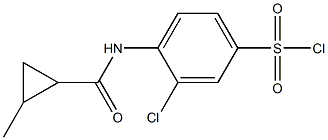 3-chloro-4-[(2-methylcyclopropane)amido]benzene-1-sulfonyl chloride