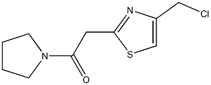 4-(chloromethyl)-2-(2-oxo-2-pyrrolidin-1-ylethyl)-1,3-thiazole