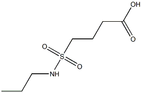 4-(propylsulfamoyl)butanoic acid Structural