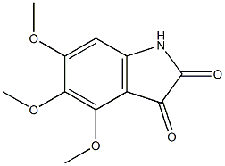 4,5,6-trimethoxy-1H-indole-2,3-dione Structural