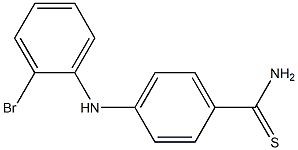 4-[(2-bromophenyl)amino]benzene-1-carbothioamide