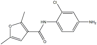 N-(4-amino-2-chlorophenyl)-2,5-dimethyl-3-furamide Structural