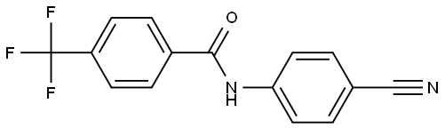 N-(4-cyanophenyl)-4-(trifluoromethyl)benzamide Structural
