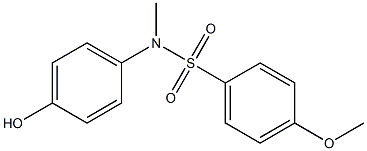 N-(4-hydroxyphenyl)-4-methoxy-N-methylbenzene-1-sulfonamide Structural