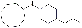 N-(4-propylcyclohexyl)cyclooctanamine Structural