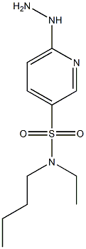 N-butyl-N-ethyl-6-hydrazinylpyridine-3-sulfonamide