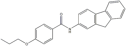N-(9H-fluoren-2-yl)-4-propoxybenzamide Structural