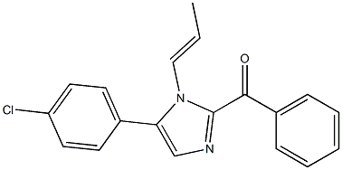 [5-(4-chlorophenyl)-1-(1-propenyl)-1H-imidazol-2-yl](phenyl)methanone Structural