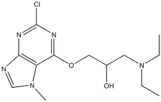 1-[(2-chloro-7-methyl-7H-purin-6-yl)oxy]-3-(diethylamino)-2-propanol