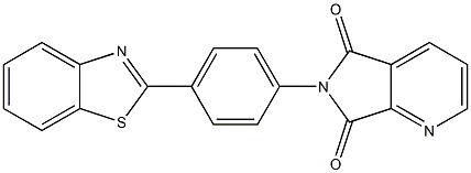 6-[4-(1,3-benzothiazol-2-yl)phenyl]-5H-pyrrolo[3,4-b]pyridine-5,7(6H)-dione Structural