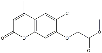 methyl [(6-chloro-4-methyl-2-oxo-2H-chromen-7-yl)oxy]acetate