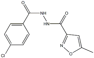 N'-(4-chlorobenzoyl)-5-methyl-3-isoxazolecarbohydrazide Structural