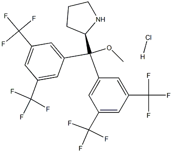 (R)-2-{Bis[3,5-bis(trifluoromethyl)phenyl]methoxy-methyl}pyrrolidine  hydrochloride Structural