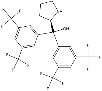 (R)-2-{Bis[3,5-bis(trifluoromethyl)phenyl]hydroxymethyl}pyrrolidine Structural