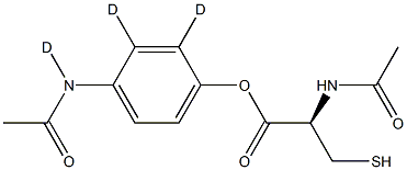 Acetaminophen-d3 mercapturate Structural