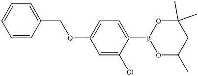 2-(4-Benzyloxy-2-chlorophenyl)-4,4,6-trimethyl-1,3,2-dioxaborinane