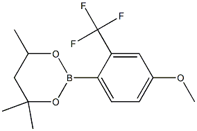 2-[4-Methoxy-2-(trifluoromethyl)phenyl]-4,4,6-trimethyl-1,3,2-dioxaborinane