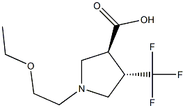 (3S,4S)-1-(2-ethoxyethyl)-4-(trifluoromethyl)pyrrolidine-3-carboxylic acid
