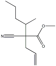2-Cyano-2-(1-methylbutyl)-4-pentenoic acid methyl ester