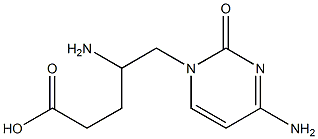 5-[(4-Amino-1,2-dihydro-2-oxopyrimidin)-1-yl]-4-aminopentanoic acid Structural