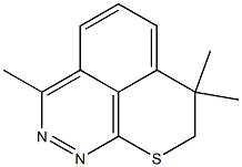 3,7,7-Trimethyl-7,8-dihydro-9-thia-9H-benzo[de]cinnoline Structural