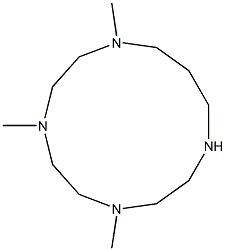 4,7,10-Trimethyl-1,4,7,10-tetraazacyclotridecane Structural