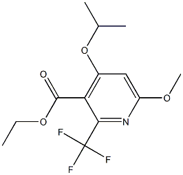 4-(Isopropoxy)-6-methoxy-2-(trifluoromethyl)pyridine-3-carboxylic acid ethyl ester