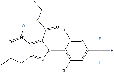 1-[2,6-DICHLORO-4-(TRIFLUOROMETHYL)PHENYL]-4-NITRO-3-PROPYL-1H-PYRAZOLE-5-CARBOXYLIC ACID ETHYL ESTER