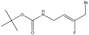 tert-butyl (Z)-(4-bromo-3-fluorobut-2-en-1-yl)carbamate Structural
