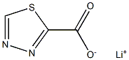 lithium(1+) ion 1,3,4-thiadiazole-2-carboxylate Structural