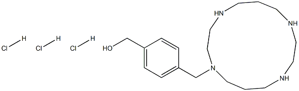 (4-((1,4,8,11-tetraazacyclotetradecan-1-yl)methyl)phenyl)methanol trihydrochloride