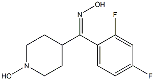 (2,4-Difluoro-phenyl)-(1-hydroxy-piperidin-4-yl)-methanone oxime Structural