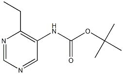 tert-butyl (4-ethylpyrimidin-5-yl)carbamate Structural