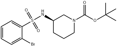 R-3-(2-bromobenzenesulfonamido)-N-Boc-piperidine
