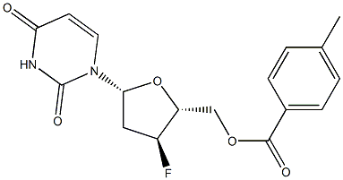 3'-Fluoro-5'-O-toluoyl-2',3'-dideoxyuridine