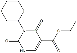 3-CYCLOHEXYL-5-CARBETHOXYURACIL Structural