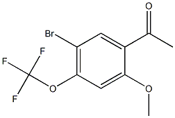 1-(5-BROMO-2-METHOXY-4-TRIFLUOROMETHOXY-PHENYL)-ETHANONE Structural