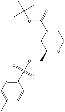 2-(R)-(TOLUENE-4-SULFONYLOXYMETHYL)-MORPHOLINE-4-CARBOXYLIC ACID TERT-BUTYL ESTER Structural