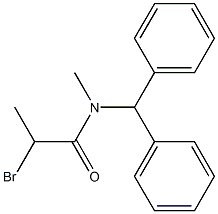 2-BROMO-N-(DIPHENYLMETHYL)-N-METHYLPROPANAMIDE