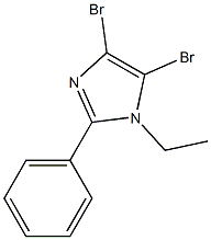 4,5-DIBROMO-1-ETHYL-2-PHENYL-1H-IMIDAZOLE Structural