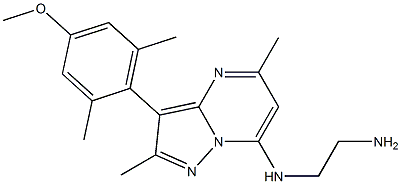 N-[3-(4-METHOXY-2,6-DIMETHYLPHENYL)-2,5-DIMETHYLPYRAZOLO[1,5-A]PYRIMIDIN-7-YL]ETHANE-1,2-DIAMINE